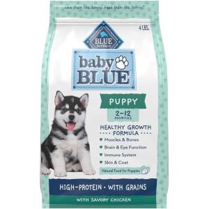 imageBlue Buffalo Baby Blue Natural Dry Food for Puppies Healthy Growth Formula with DHA HighProtein Savory Chicken Recipe 4lb BagChicken