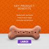 imageBlue Buffalo Bones Natural Crunchy Dog Treats Large Dog Biscuits Beef 16oz Bag 4 CountLarge Biscuits For Dogs 50 lbs Bacon