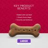 imageBlue Buffalo Bones Natural Crunchy Dog Treats Large Dog Biscuits Beef 16oz Bag 4 CountLarge Biscuits For Dogs 50 lbs Beef