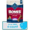 imageBlue Buffalo Bones Natural Crunchy Dog Treats Large Dog Biscuits Beef 16oz Bag 4 CountLarge Biscuits For Dogs 50 lbs Beef