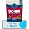 imageBlue Buffalo Bones Natural Crunchy Dog Treats Medium Dog Biscuits Beef 16oz Bag 4 CountMedium Biscuits For Dogs 25 lbs Beef