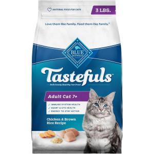 imageBlue Buffalo Tastefuls Adult 7 Natural Dry Cat Food Chicken 7lb bagChicken  Brown Rice