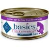 imageBlue Buffalo Basics GrainFree Wet Cat Food Skin ampamp Stomach Care Limited Ingredient Diet for Indoor Cats Duck ampamp Potato Entre 3oz Cans 24 CountTurkey