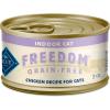 imageBlue Buffalo Freedom GrainFree Adult Wet Cat Food Complete ampamp Balanced Nutrition for Indoor Cats Made with Natural Ingredients Fish Recipe 55oz Cans 24 CountChicken