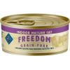 imageBlue Buffalo Freedom GrainFree Wet Cat Food Complete ampamp Balanced Nutrition for Mature Indoor Cats Made with Natural Ingredients Chicken Recipe 55oz Cans 24 Count