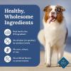 imageBlue Buffalo Tender Shreds Salmon ampamp Chicken Toppers in Savory Broth Natural Dog Food Complement Salmon ampamp Chicken 25oz Pouch 24CountBeef  Chicken