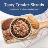 imageBlue Buffalo Tender Shreds Salmon ampamp Chicken Toppers in Savory Broth Natural Dog Food Complement Salmon ampamp Chicken 25oz Pouch 24CountBeef  Chicken