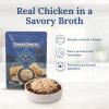 imageBlue Buffalo Tender Shreds Salmon ampamp Chicken Toppers in Savory Broth Natural Dog Food Complement Salmon ampamp Chicken 25oz Pouch 24CountChicken