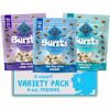 imageBlue Buffalo Bursts Crunchy Cat Treats Variety Pack Chicken Chicken Liver and Beef and Seafood 5oz Bags 3 countSeafood  Chicken  Chicken Liver  Beef
