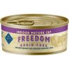 imageBlue Buffalo Freedom GrainFree Wet Cat Food Complete ampamp Balanced Nutrition for Mature Indoor Cats Made with Natural Ingredients Chicken Recipe 55oz Cans 24 Count