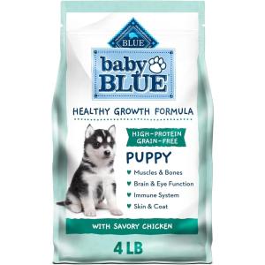 imageBlue Buffalo Baby Blue Healthy Growth Formula Grain Free High Protein Natural Puppy Dry Dog Food Chicken and Pea Recipe 4lbChicken  Pea