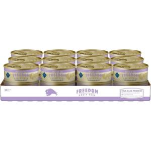imageBlue Buffalo Freedom GrainFree Adult Wet Cat Food Complete ampamp Balanced Nutrition for Indoor Cats Made with Natural Ingredients Fish Recipe 55oz Cans 24 CountChicken