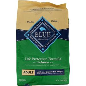 imageBlue Buffalo Life Protection Formula Adult Dry Dog Food Helps Build and Maintain Strong Muscles Made with Natural Ingredients Salmon ampamp Brown Rice Recipe 5lb BagLamb  Brown Rice Recipe