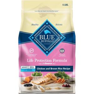 imageBlue Buffalo Life Protection Formula Adult Dry Dog Food Helps Build and Maintain Strong Muscles Made with Natural Ingredients Salmon ampamp Brown Rice Recipe 5lb BagChicken  Brown Rice